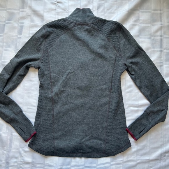 Eddie Bauer Quarter Zip Grey Lightweight Top - Picture 10 of 13